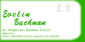 evelin buchman business card